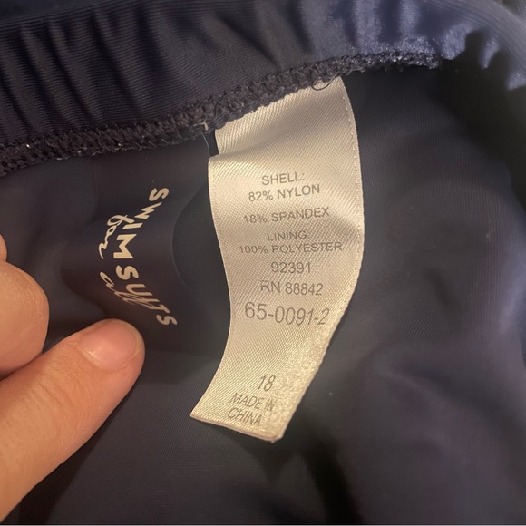 Lands End 2 piece Tankini swimsuit size 18 - Picture 6 of 6